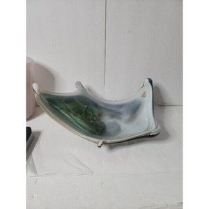 Vintage INCO Hand Blown Glass Art Decorative Glass Bowl Candy Dish Juarez Mexico